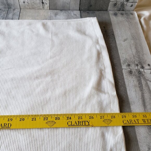 NWT - Lands' End White Ladies' Waffle Funnel Neck Top - Size XXL - Picture 6 of 6